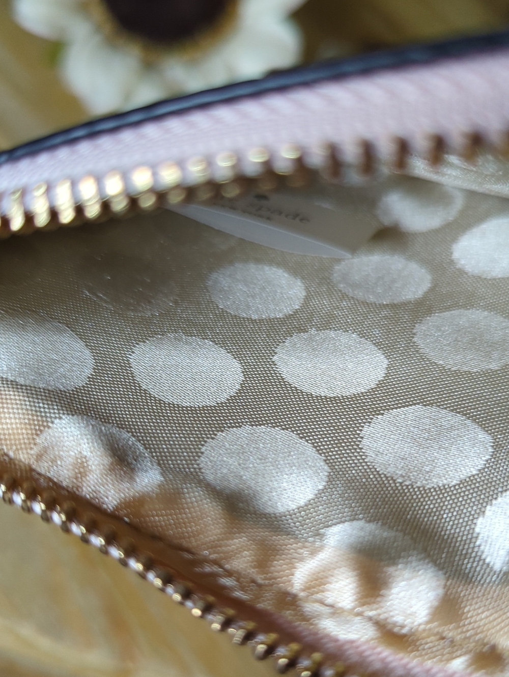 kate spade Pink Cherry Print Wristlet Clutch - Picture 6 of 7